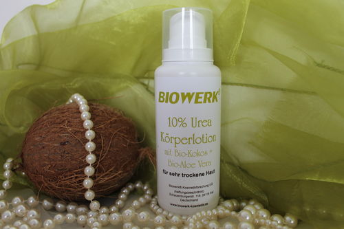 Biowerk® 10% Urea Körperlotion mit Bio-Kokos + Bio-Aloe Vera 200ml