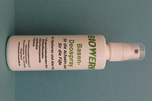 Biowerk® Basen-Deospray für die Achseln und für die Füße mit Hyaluron und Aloe Vera 100ml